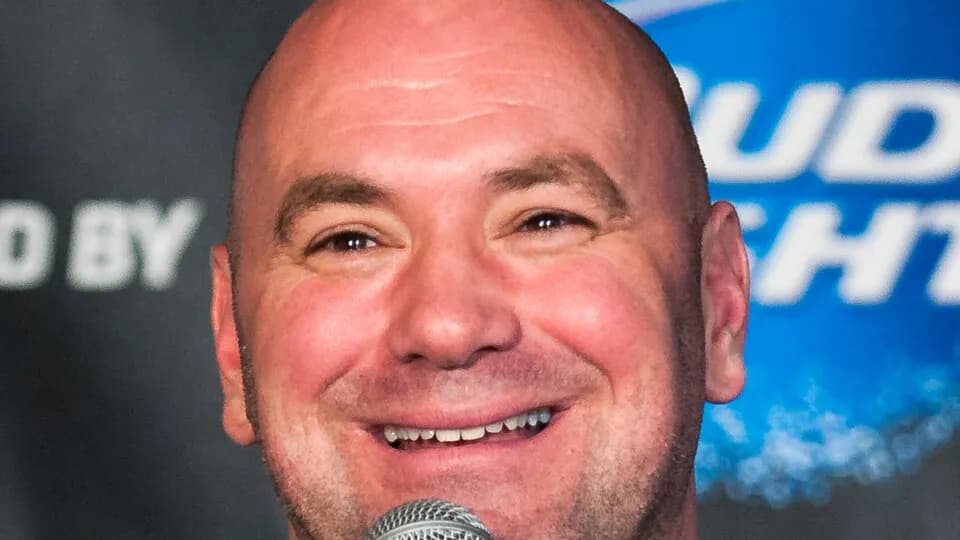 Dana White en una rueda de prensa