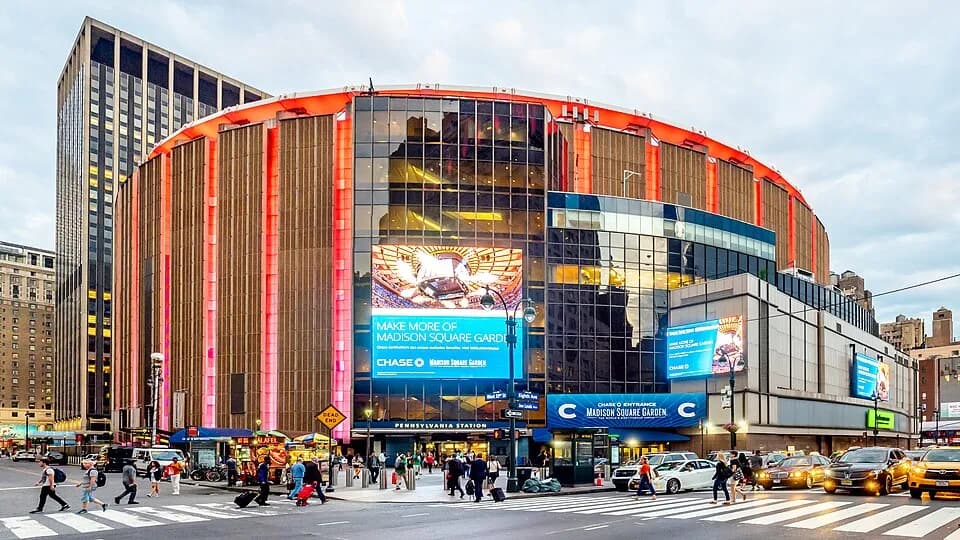 Fachada del Madison Square Garden, Nueva York